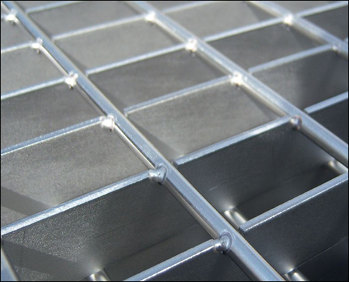 Galvanized Steel Grating with Smooth Plain Tooth for Industrial Commercial Building Materials